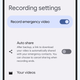 Pixel phones can record emergency video.